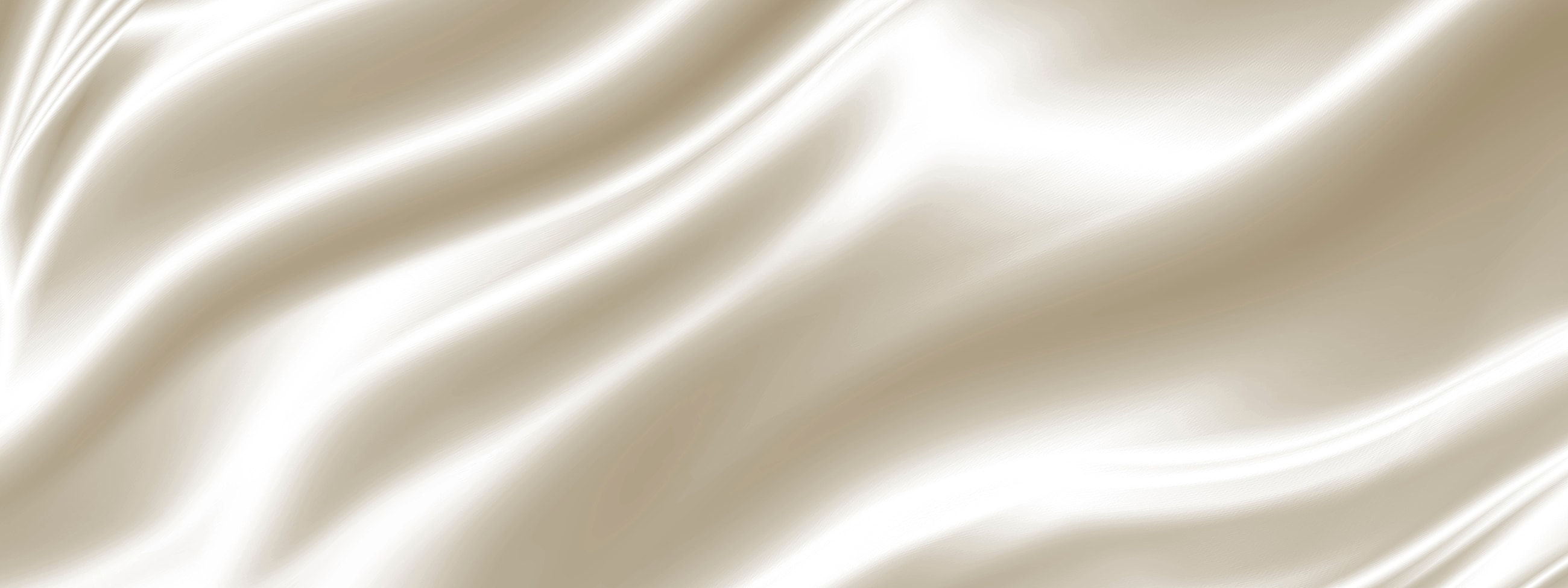 Silky cream fabric with elegant flowing texture.
